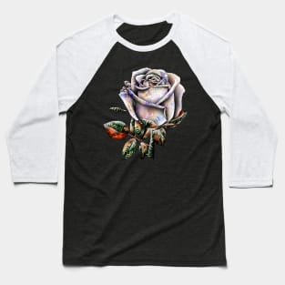 Watercolor Rose Baseball T-Shirt